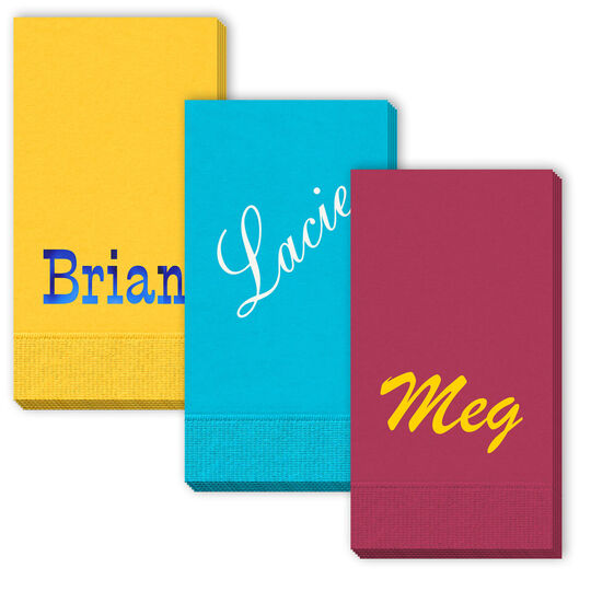 Design Your Own Big Name Guest Towels